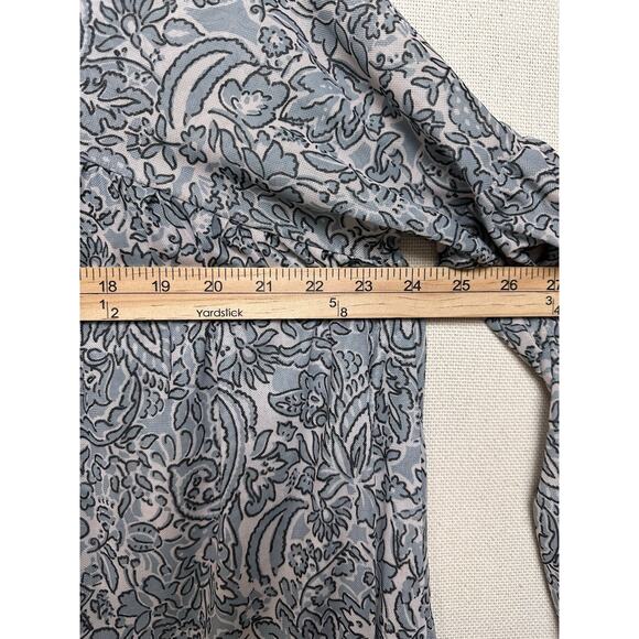 Day Trip BKE BLUE WHITE FLORAL BABYDOLL TUNIC PEASANT TOP BLOUSE Long Sleeve NWT - Picture 15 of 16